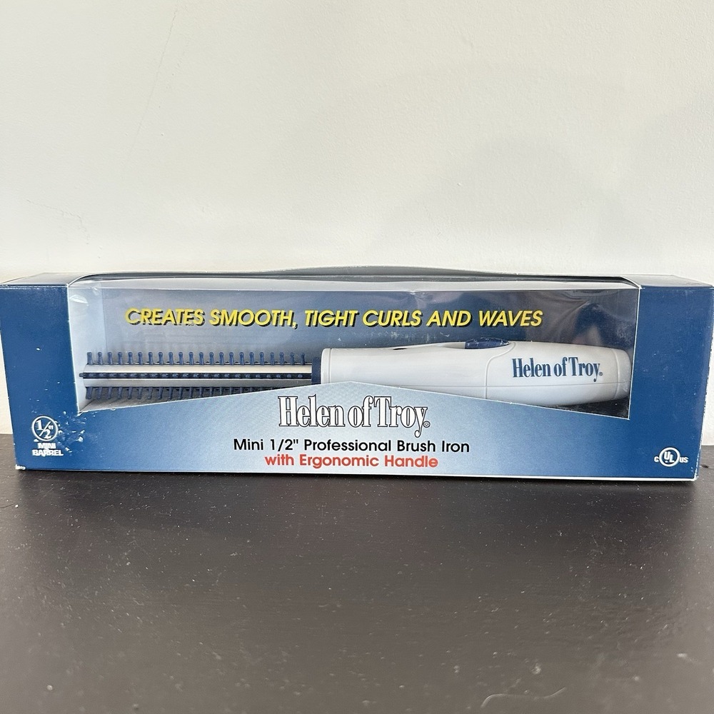 Helen Of Troy Mini 1/2" Professional‎ Brush Iron Ergonomic Handle NIB Model 151N